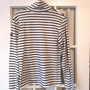 J. Crew Saint James striped turtleneck